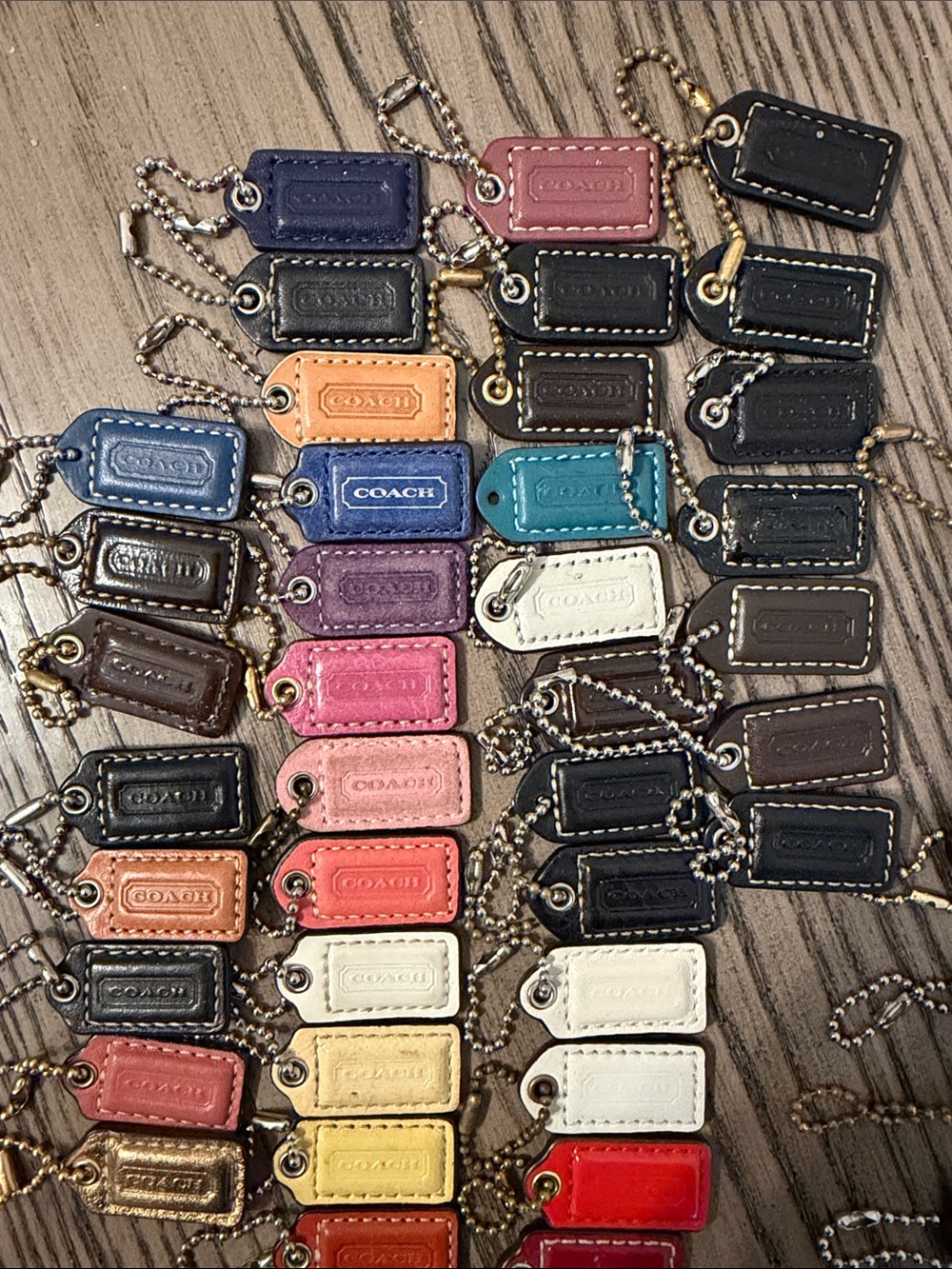 Coach Assorted Leather hangtags - choose one